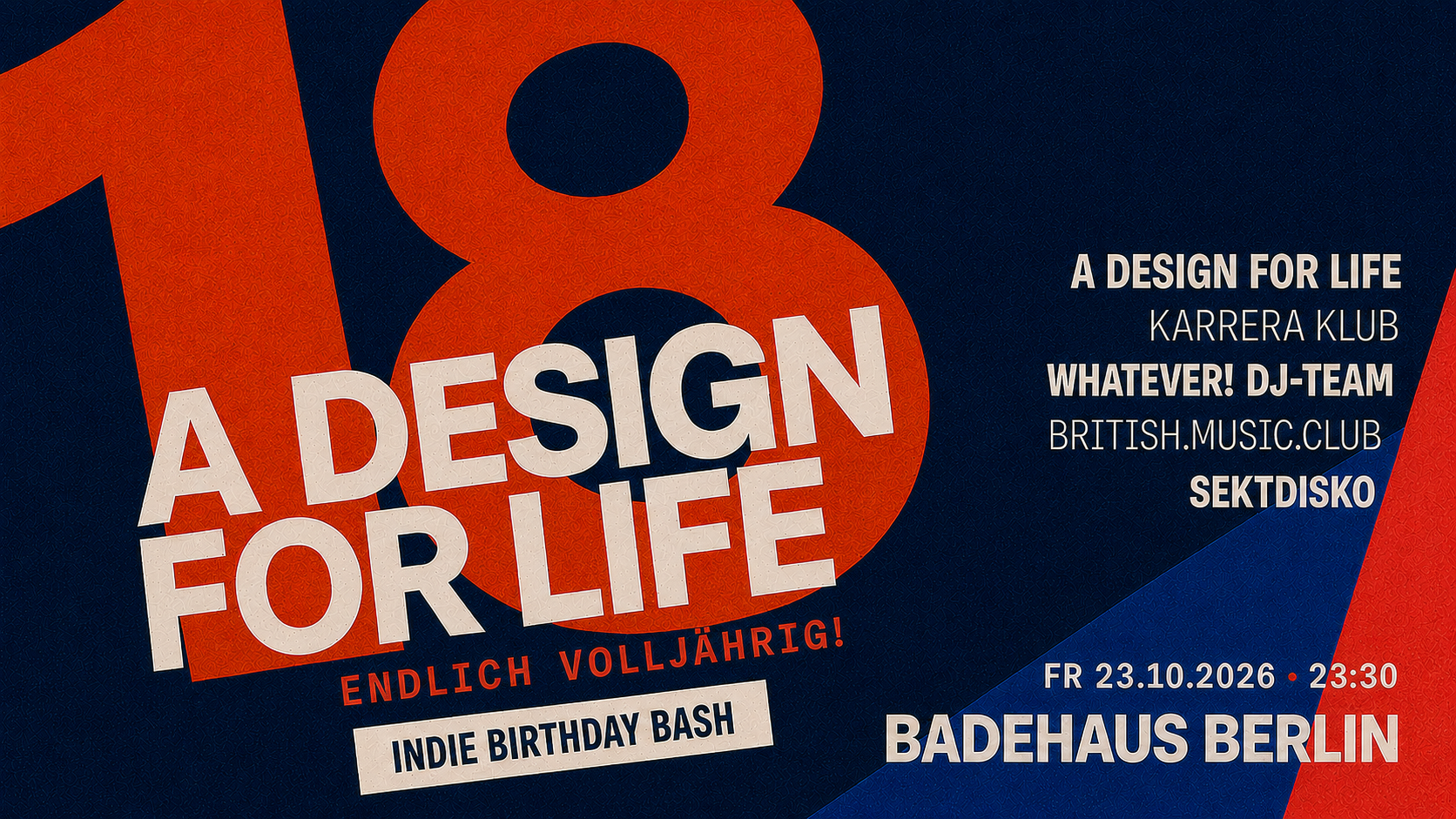 18 Jahre A Design For Life