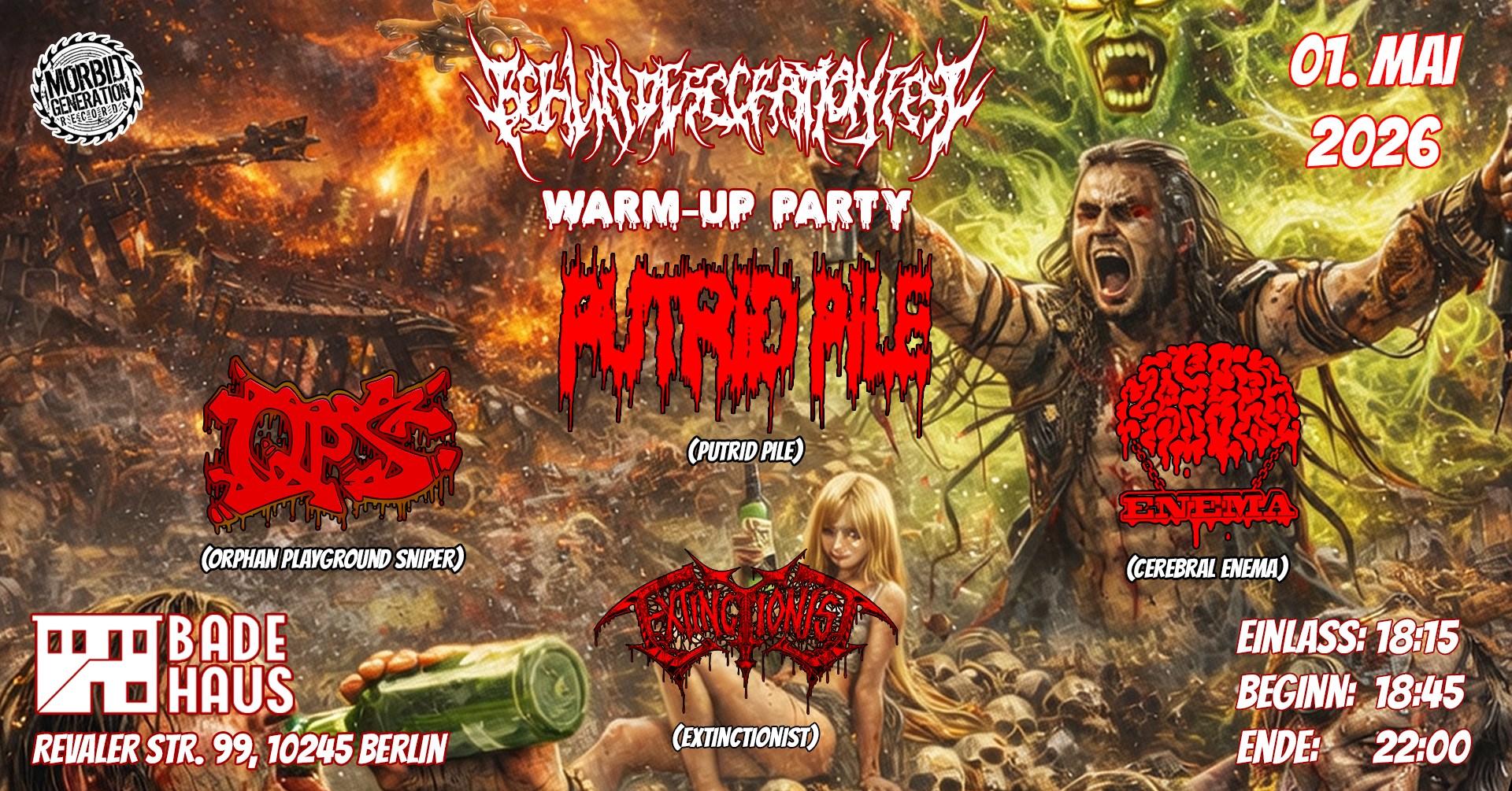 Berlin Desecration Fest – Warm Up Party