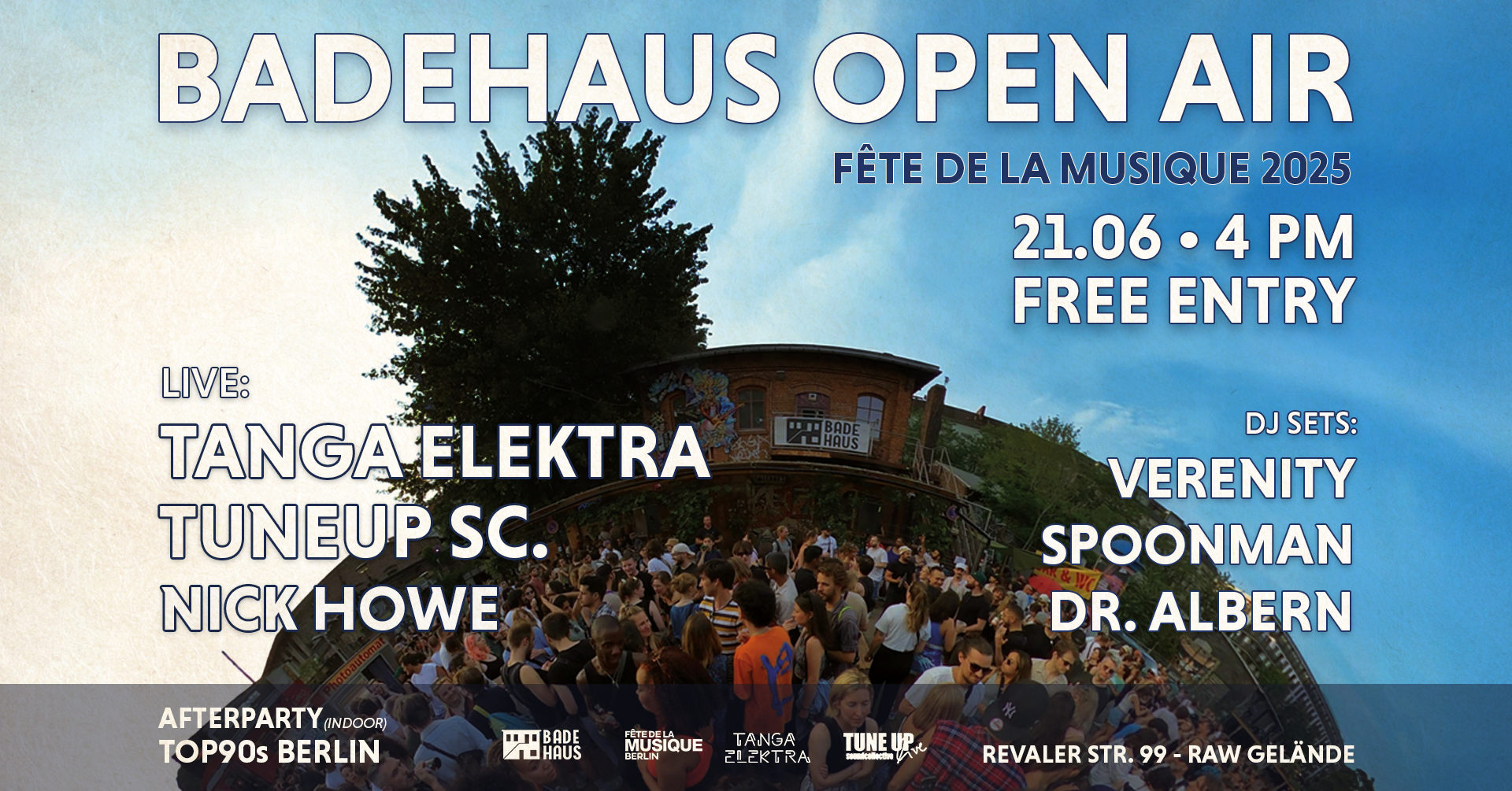 FÊTE DE LA MUSIQUE – BADEHAUS OPEN AIR 2025