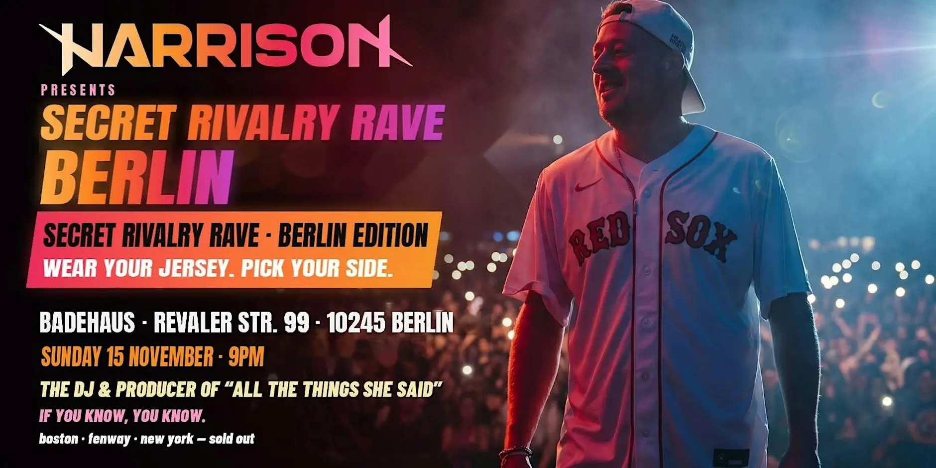 Harrison Presents: Secret Rivalry Rave - Berlin